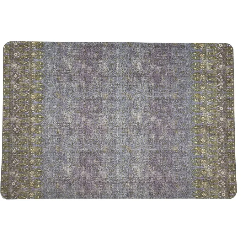 Savings Bonanza IZNIK GOLD PURPLE 17.5 RECTANGLE PEBBLE PLACEMAT, SET OF 4
