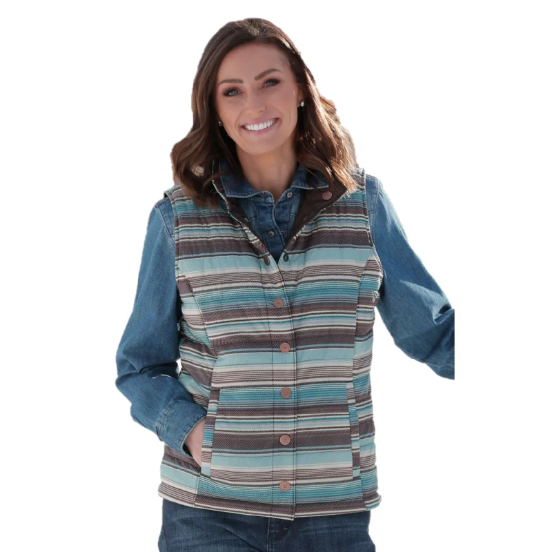 Act Fast Cinch Ladies Brown Reversible Vest MAV9888001
