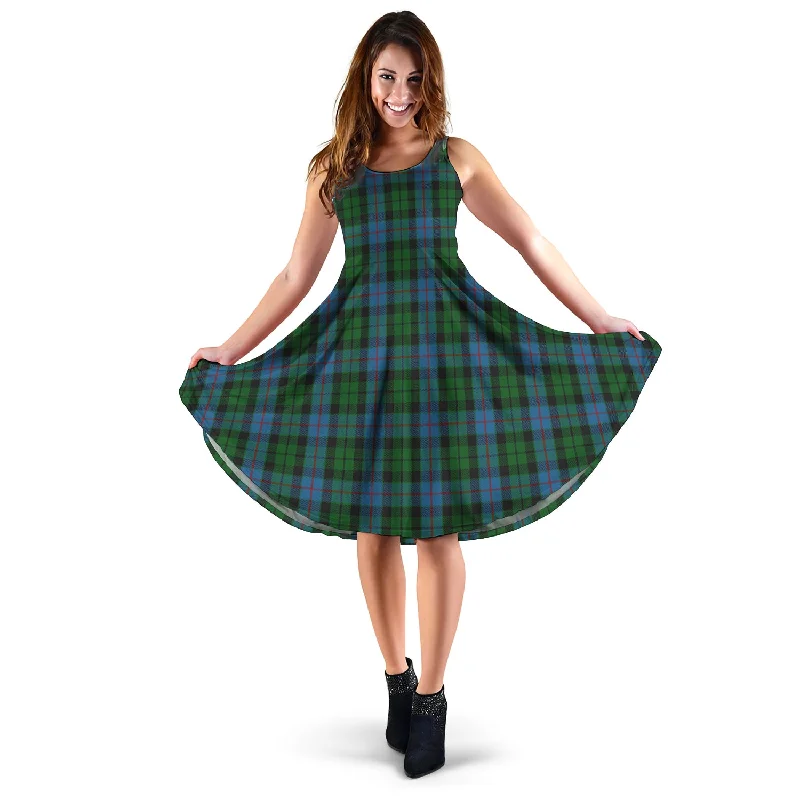 Extra Savings Morrison Society Tartan Sleeveless Midi Womens Dress