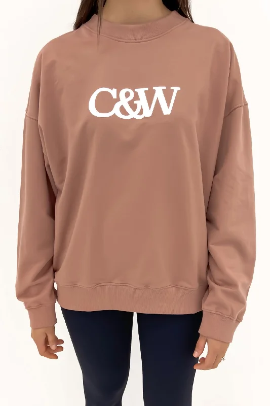 Today Only Nina Sweater Coffee Rose