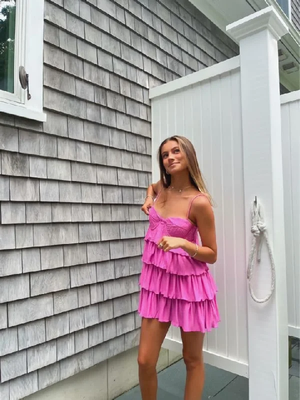 Markdowns Chic Spaghetti Strap Summer Homecoming Dresses