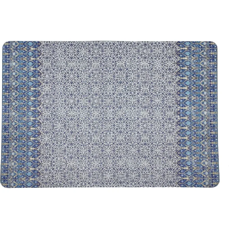 Sneak Peek Sale IZNIK CLASSIC RECTANGLE 17.5 PEBBLE PLACEMATS, SET OF 4