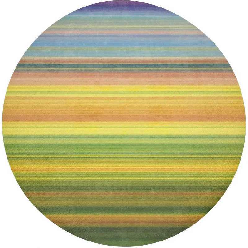 Super Sale Gradient Yellows 16" Round Pebble Placemats, Set Of 4