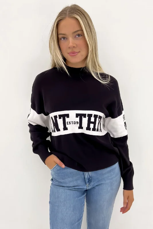 Discount Days Sequence Knit Jumper Black