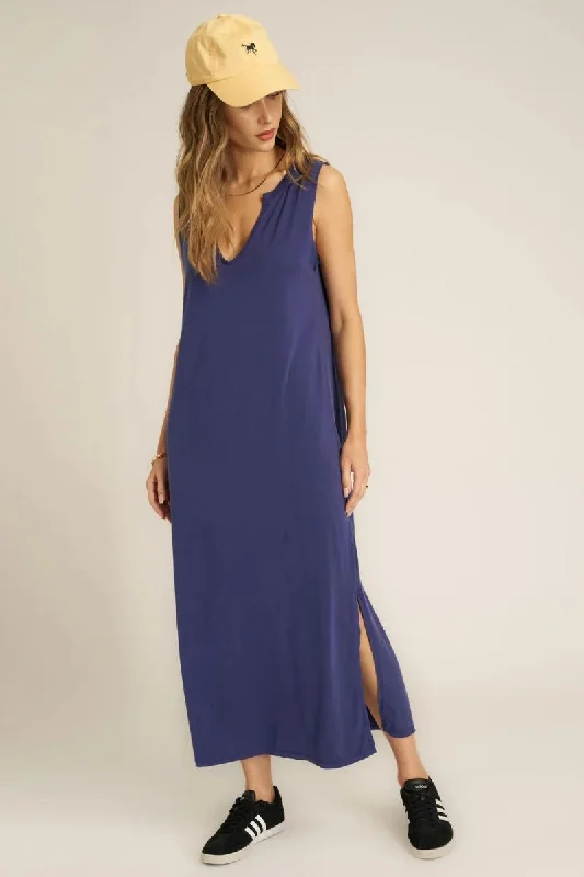 Amazing Deals Notch Neck Back Seam Dress