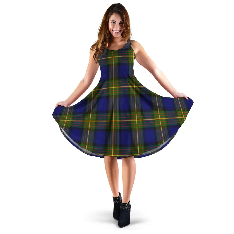 Big Discounts Muir Tartan Sleeveless Midi Womens Dress