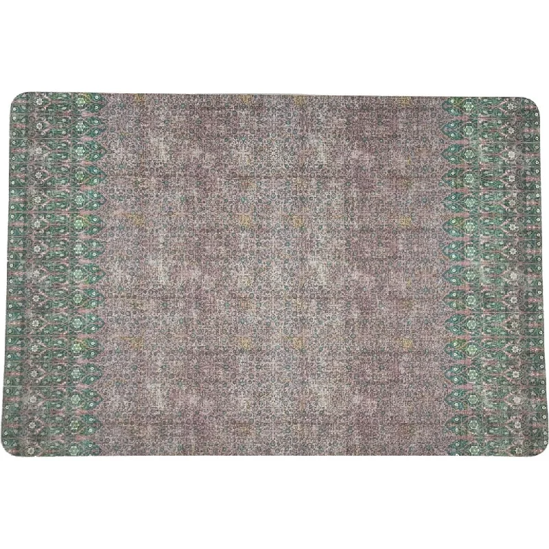 Inventory Reduction IZNIK GREEN PINK 17.5 RECTANGLE PEBBLE PLACEMATS, SET OF 4