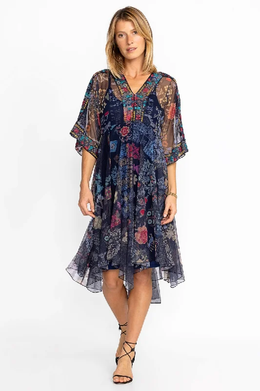 Crazy Deals Elrey Kaftan Mesh Dress (Slip)