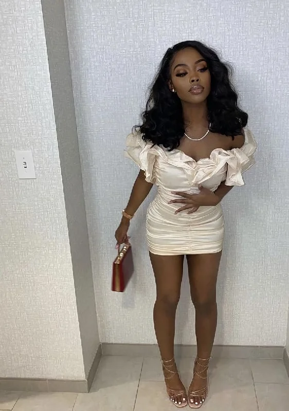 Lowest Price Sexy Tight Party Dress Date Night Outfit Short Homecoming Dress