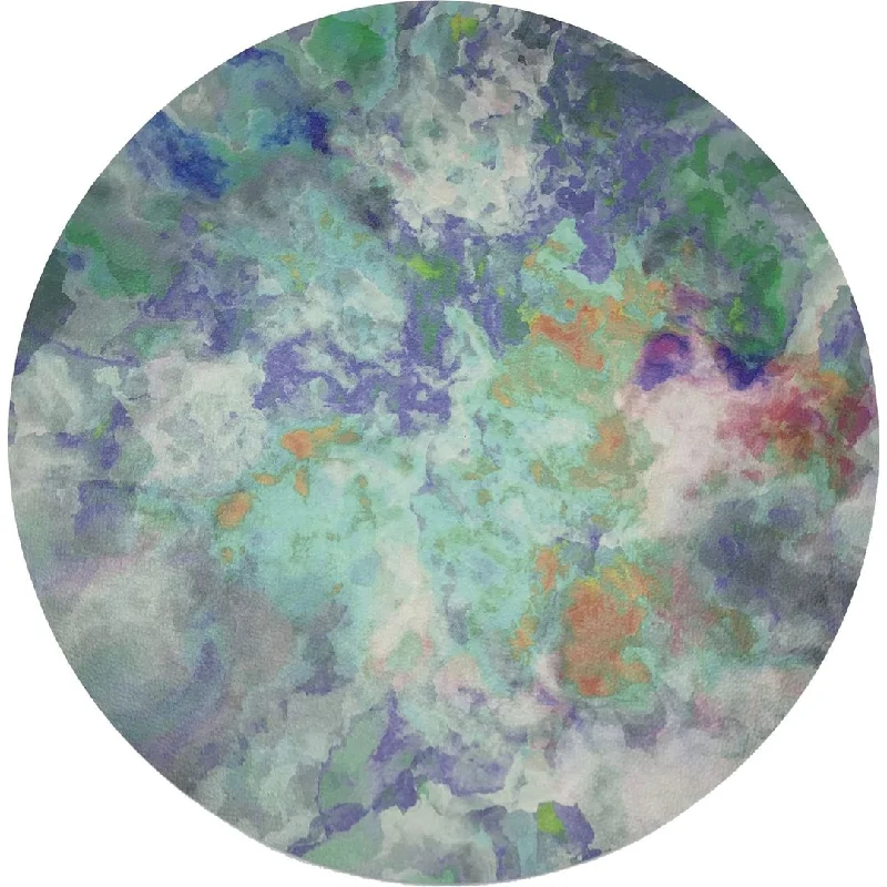 Buy More, Save More IMPRESSIONISM SPRING 16" ROUND PEBBLE PLACEMATS, SET OF 4