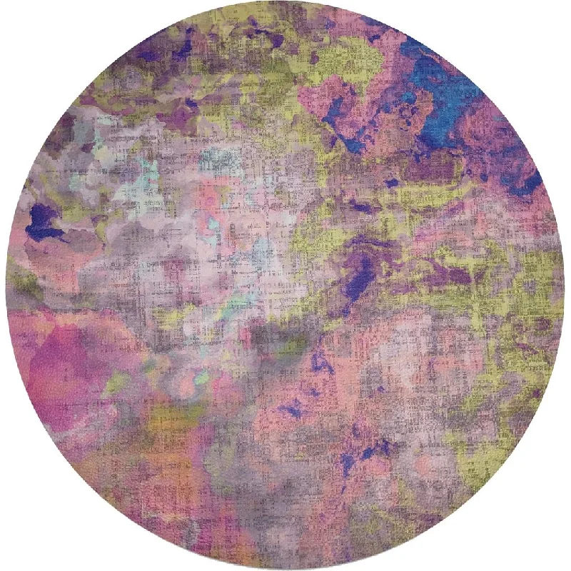 Mega Sale IMPRESSIONISM FRESSIA 16 ROUND PEBBLE PLACEMATS, SET OF 4