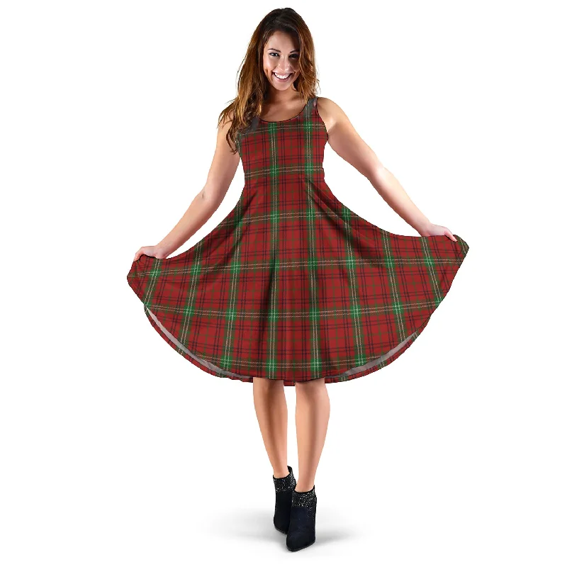 The Best Prices Morrison Tartan Sleeveless Midi Womens Dress