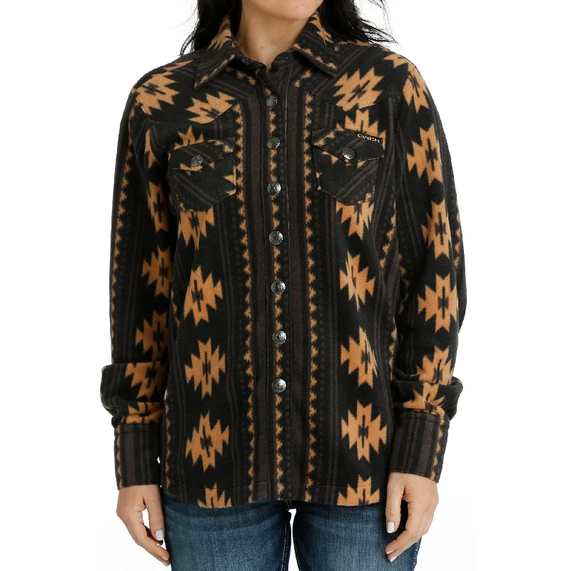 Today’s Deal Cinch Ladies Black Western Aztec Printed Shirt Jacket MAJ9859002